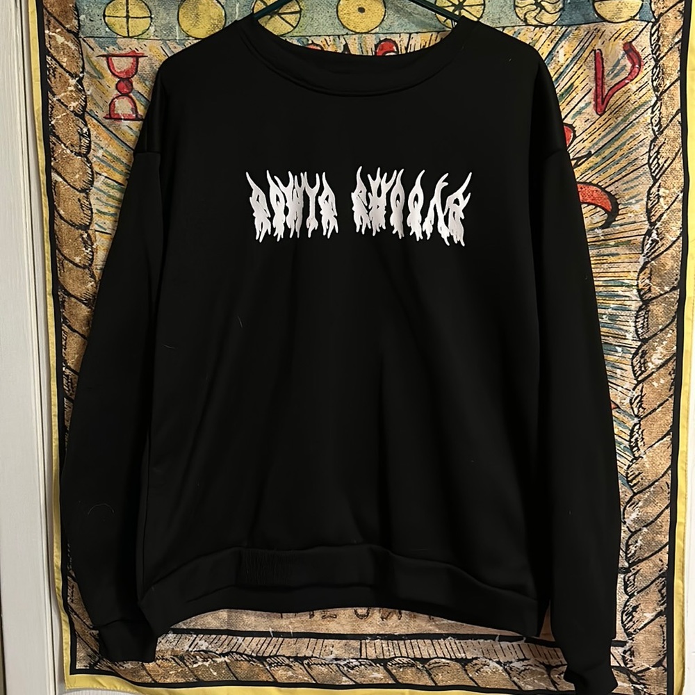 Skeleton Wings Crewneck Sweater